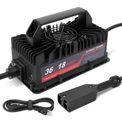 36 Volts 18 AMP Golf Cart Battery Charger 2-Pin D Style Plug Charger, Portable 36V Golf Cart Charger Compatible with EZGO TXT Golf Carts