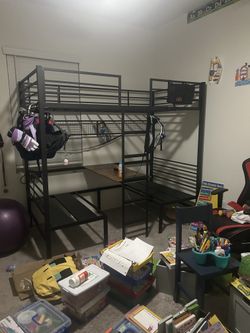 Twin loft bunk bed