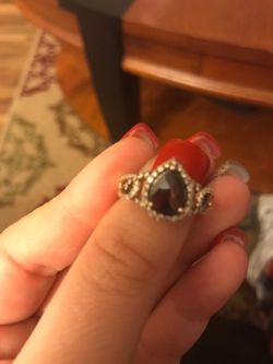 Levian 14k rose gold pear shape ring