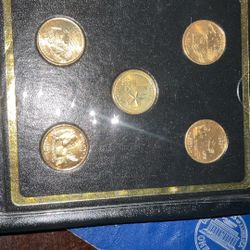 24 Carat Gold Plated, 2004 State Quarter Collections