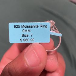 Moissanite Ring size 7 