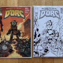 D’Orc 1 Image Comic Book Cover A First Print Second Print Exclusive Brett Bean