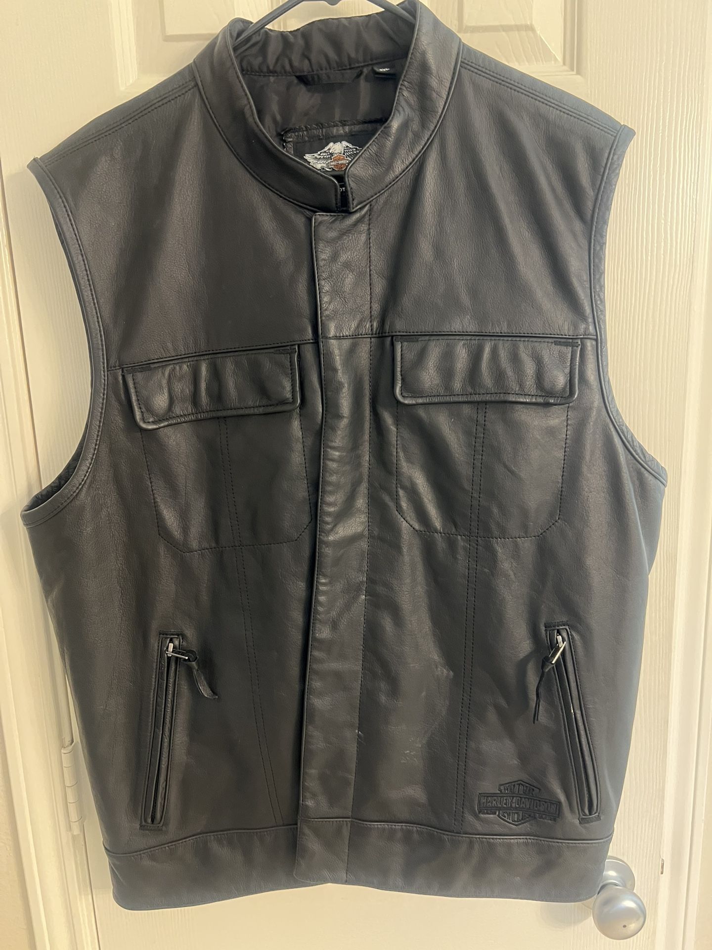 Harley Davidson leather vest 2XL