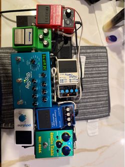 Voodoo labs pedal board guitar pedal Big Sky Tube Screamer Compressor