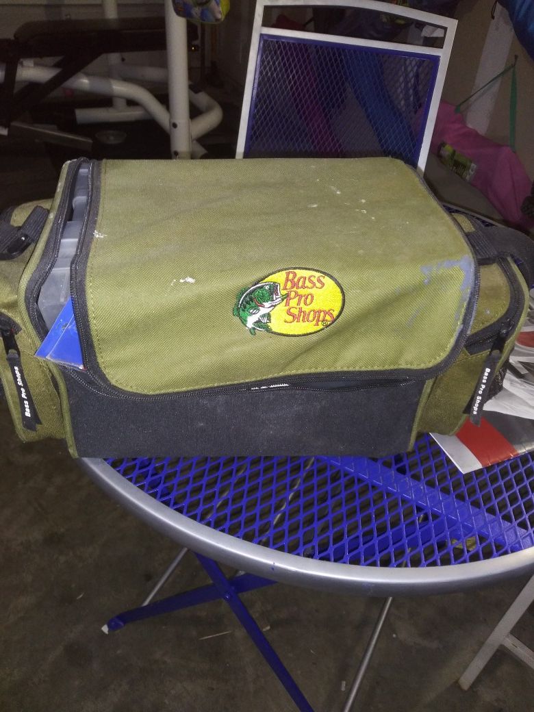 Fishing tackle box containers and supplies