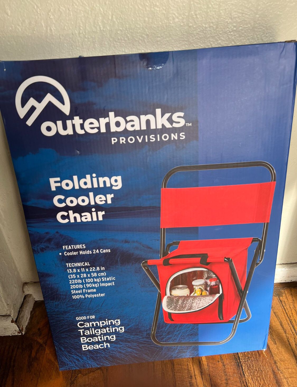 New Outerbanks Provisions Cooler Chair Ice Chest Camping Sports Events Chair