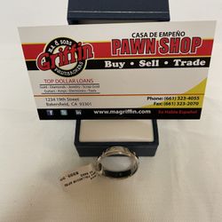 Men’s Size 10-1/2” Palladium Ring W/ .30 Diamonds 