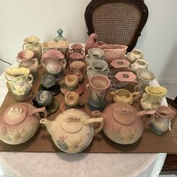Various Pottery Signed And Unsigned Vintage Hull, Roseville, McCoy And Others For Sale