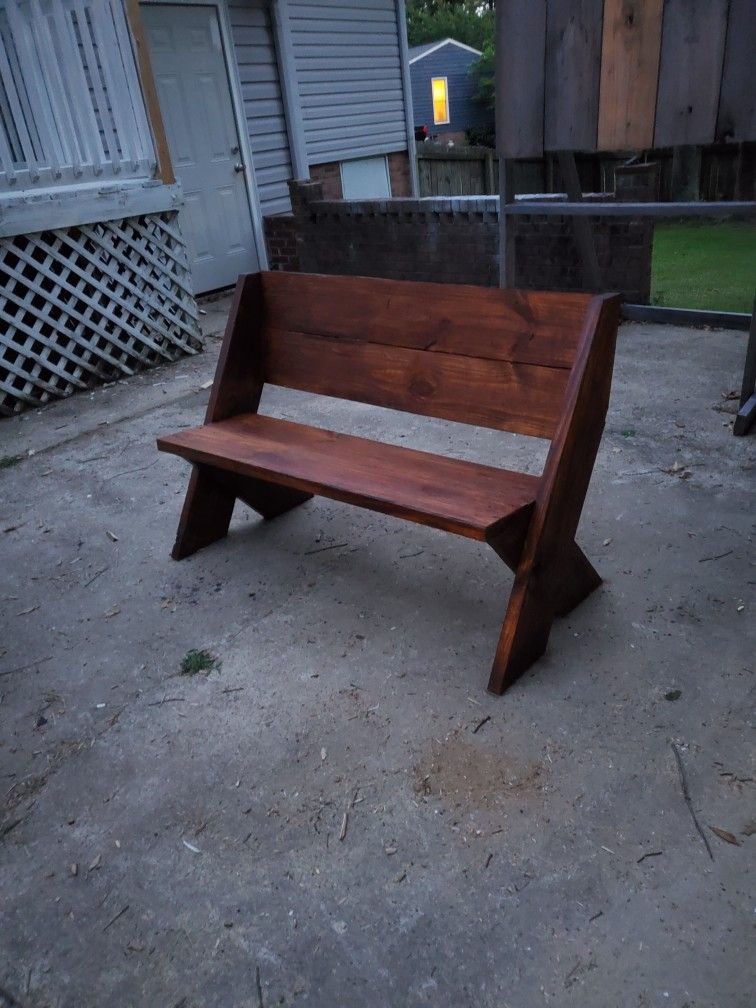 Handmade Wooden Bench