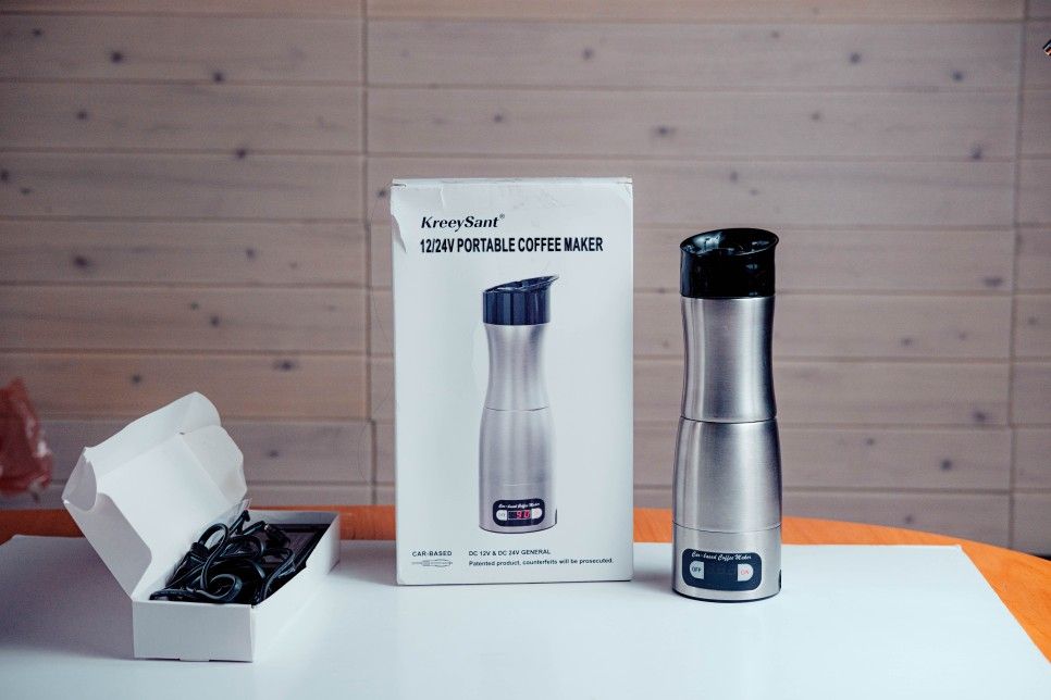 KreeySant Portable Coffee Maker 12V/24V/110V Compact Espresso Machine