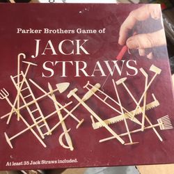Jack Straws game Original Box 