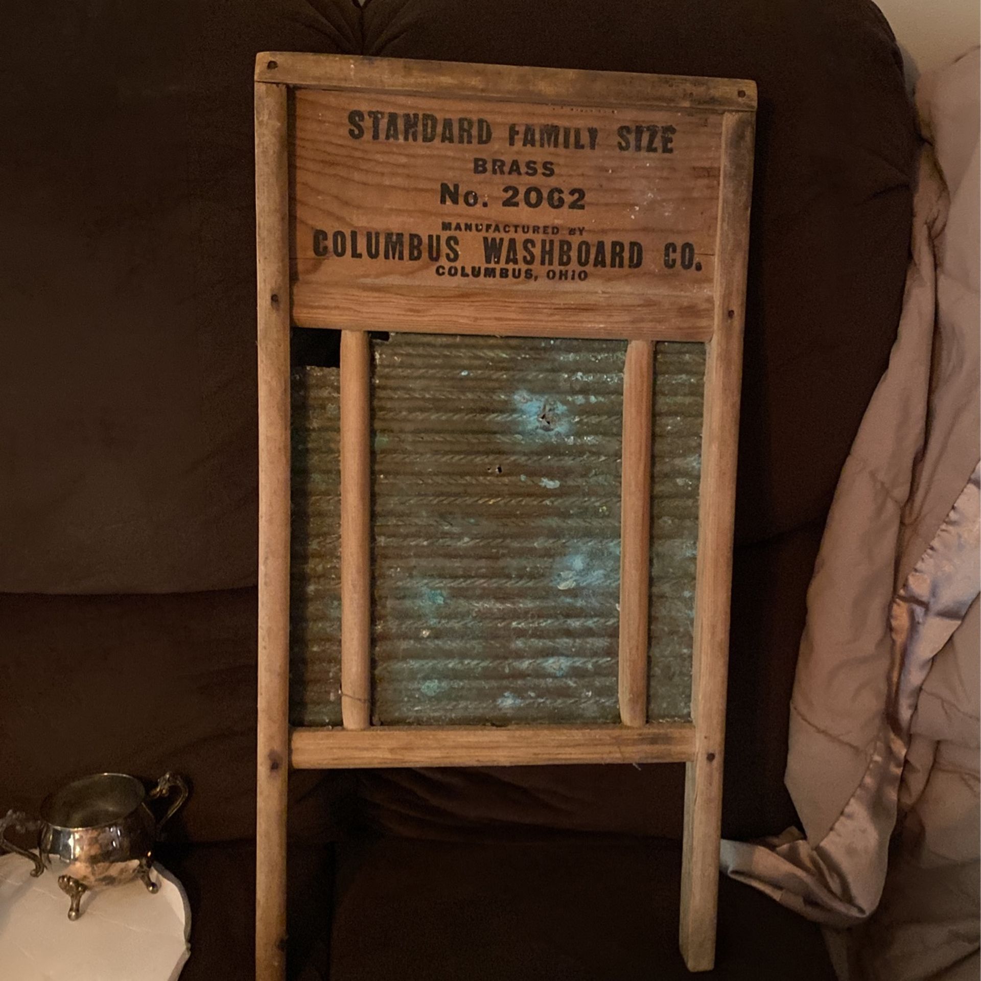 Maid Rite Columbus Ohio Washboard 2062 Brass