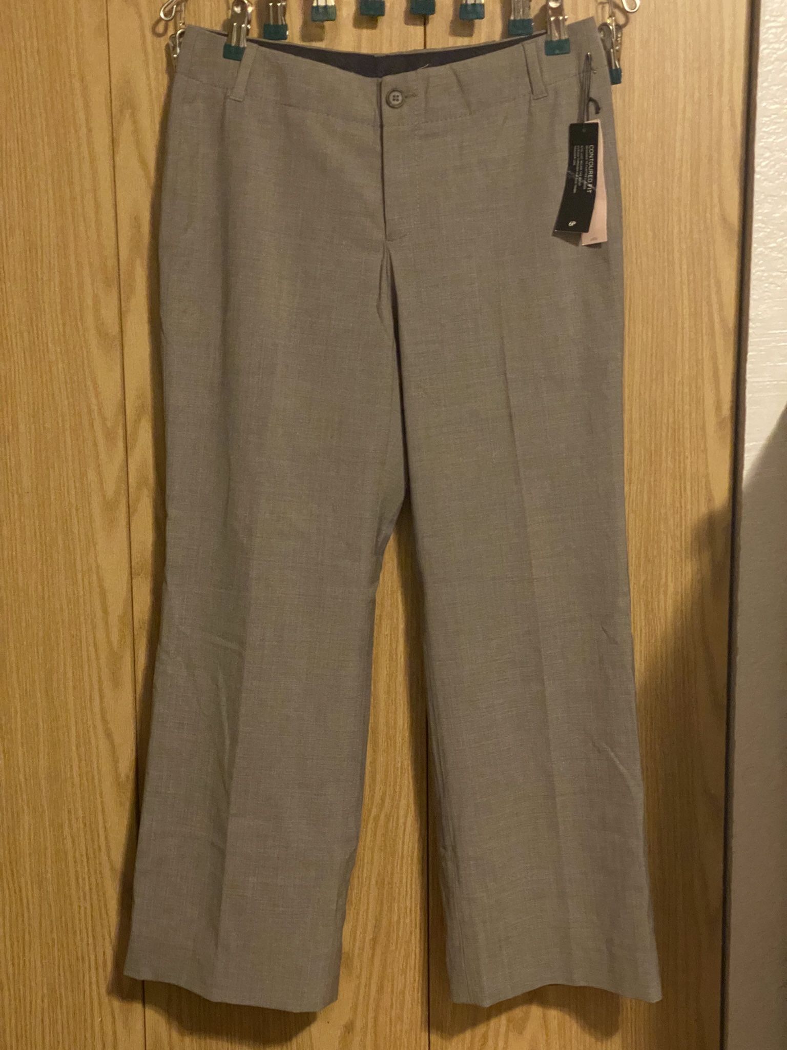 Banana Republic 6P Gray Contoured Fit Dress Pants NWT