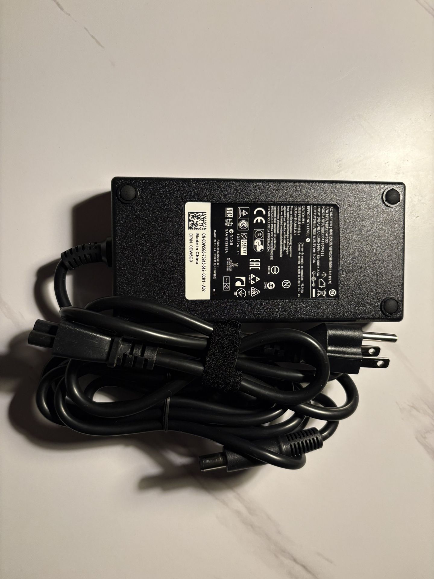 180W Dell Alienware Laptop AC Adapter Charger - Compatible with Multiple Models