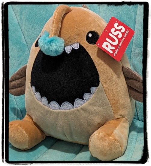 Angler Fish Plush Plushie Super Soft Jazwares Russ 