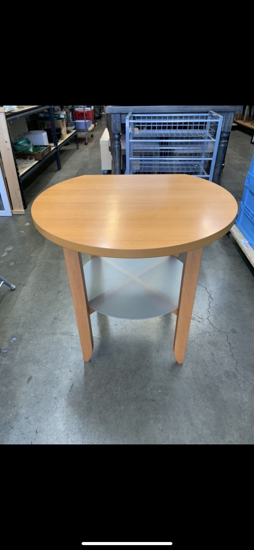 IKEA Side/End/Coffee Table with Glass Shelf Very Good Condition