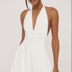 White Graduation Dress 