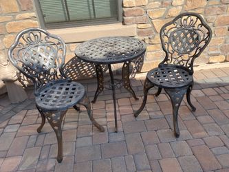 Metal Table and Chairs
