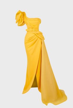 Yellow Evening Gown Dress