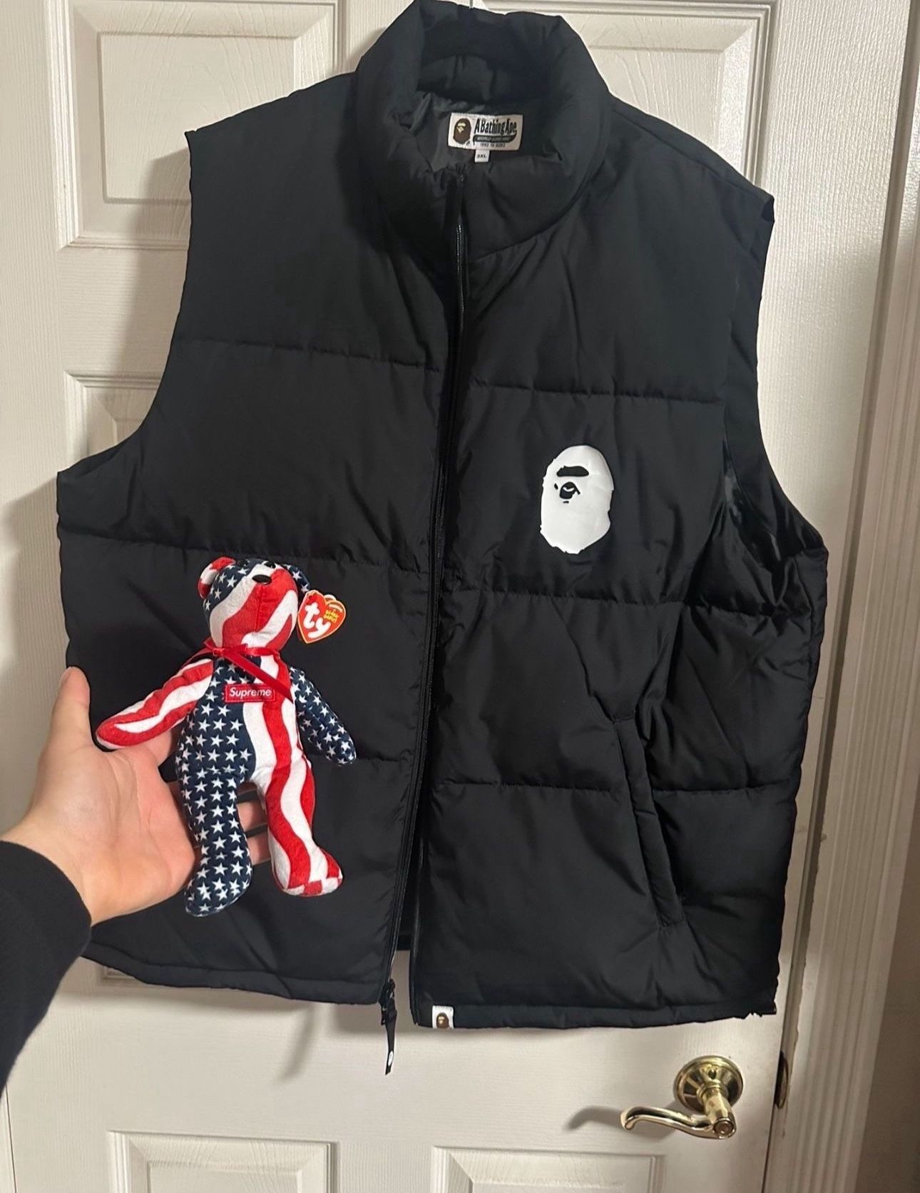 Bape Puffer Vest Black 2024 Winter Release 