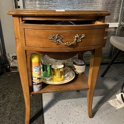 Solid Wood End Table