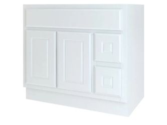 SEASONS Bath Vanity Base Cabinet, 36w X 34-1/2h X 21d, White Finish