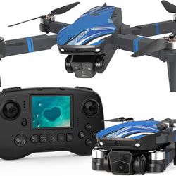 NEW FPV Camera Drone w/ LCD Remote – Foldable Brushless Motor Drone