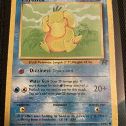 Old Psyduck Pokemon Card