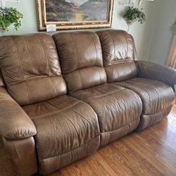 Leather Sofa Recliner Electric Free 