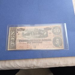 Collectible Coin &Currency Ten Dollar Bill 