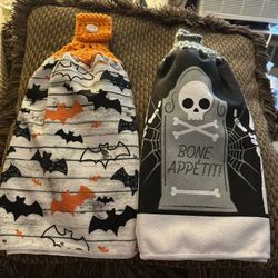 Handmade Halloween Towels On Full Towels