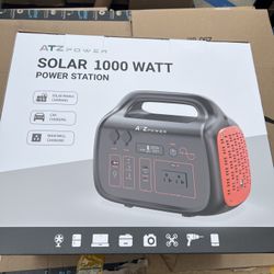 ATZ Power Solar 1000W Portable Power Station