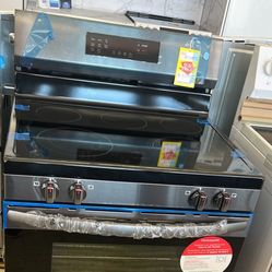 Brand New Frigidaire Electric Range Freestanding In Dark Stainless Steel