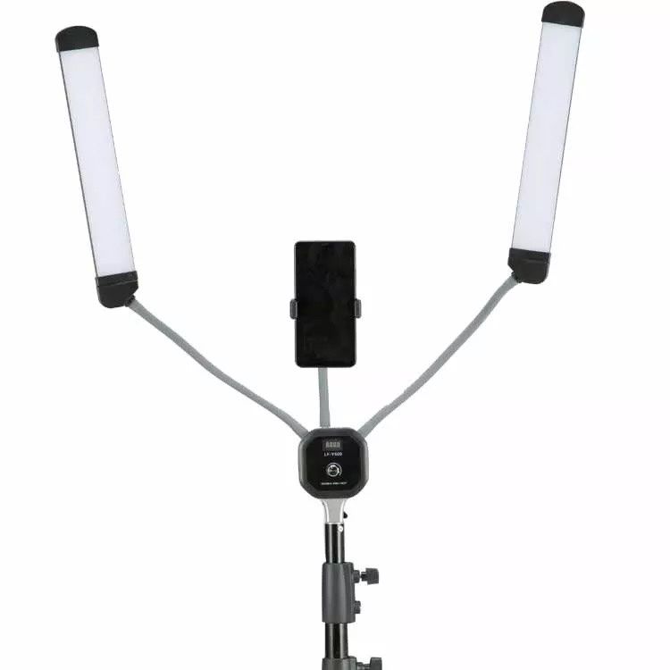 Product Name Dimmable Photography video live Led Fill Light 2-heads makeup lamp Accessories Input/Output power:110V/220V,50HZ/60HZ,40W Lighting Color