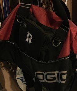 Athletic duffle bag red and black OGIO