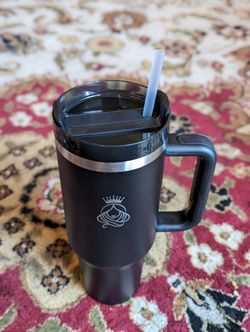 Black stainless steel travel mug/ tumbler/ car cup
