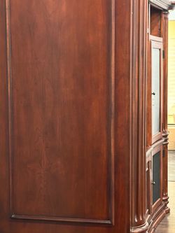 Mahogany Entertainment Center - Wall Length