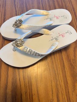Bride flip flops