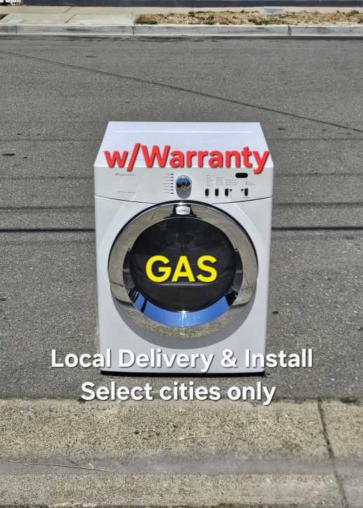 Frigidaire GAS Dryer Local Delivery.