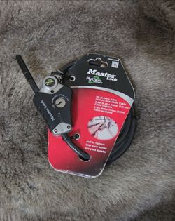 Master Lock Black Python Cable Lock With Key  8 Foot