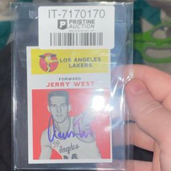 Signed Rookie Reprint Jerry West