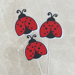Ladybug/ Centerpieces Stick/ Baby Shower