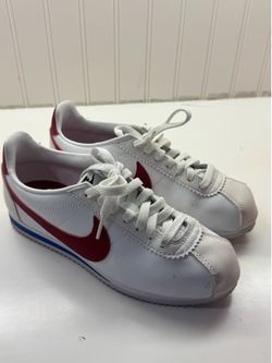 Nike Classic Cortez Leather White Red Women’s Size 7 (807471-103)