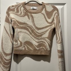 Hollister Cropped Fleece Sweater 