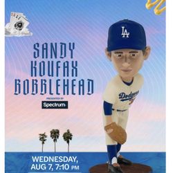 Los Angeles Dodgers vs. Philadelphia Phillies Sandy Koufax Bobblehead Giveaway 