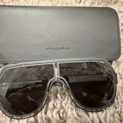 Dolce & Gabbana shield-style sunglasses