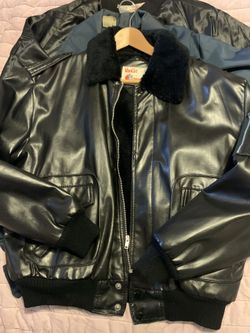 Vintage Van Cort All Weather Vinyl Motorcycle Biker Jacket 
