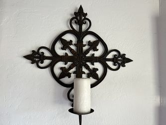 Metal Wall Candle Holder