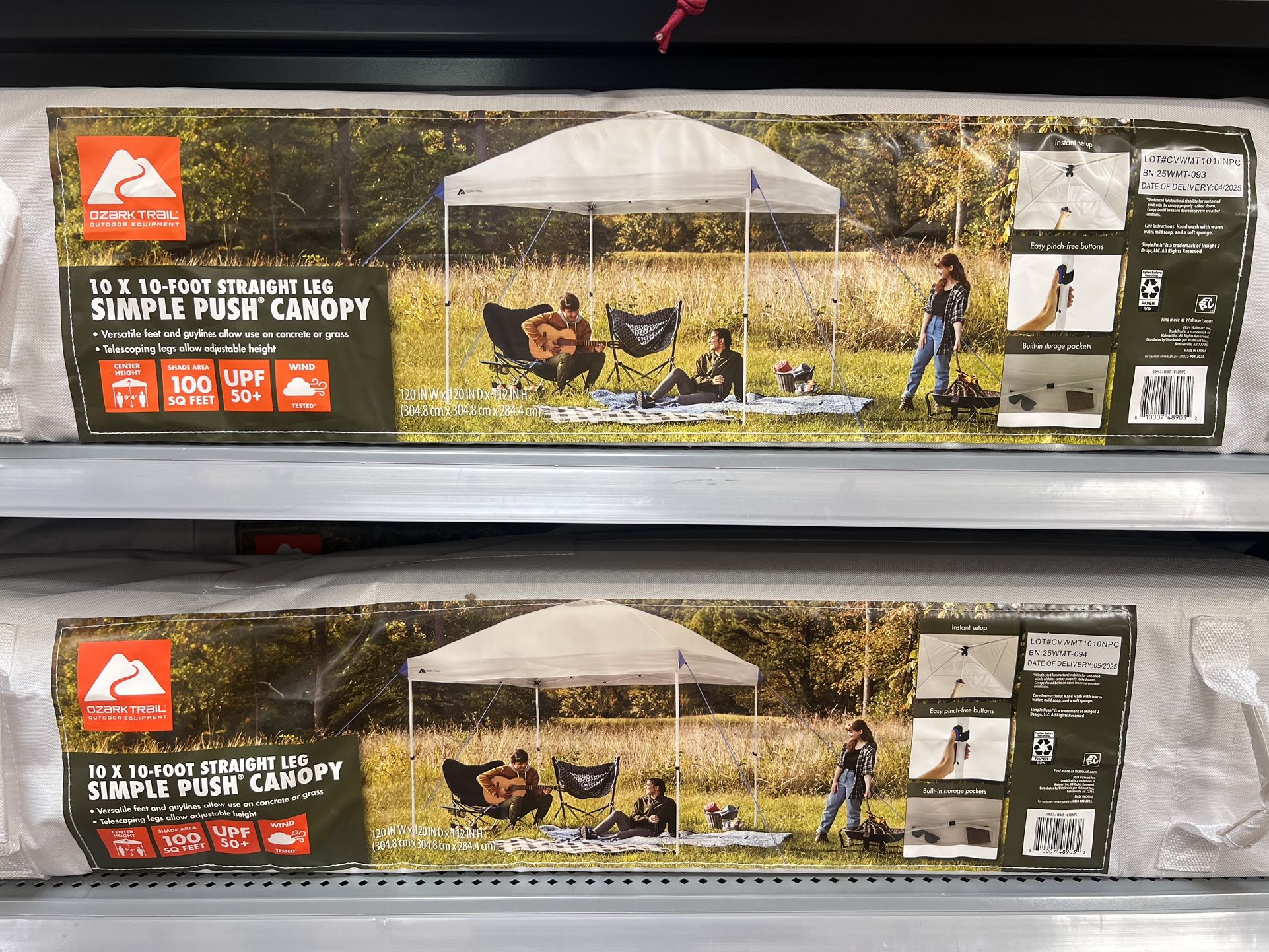 NEW- Canopy 10x10 Straight Leg Push Up 