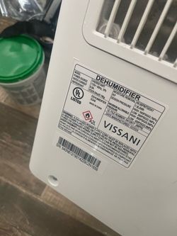 Vissani dehumidifier
